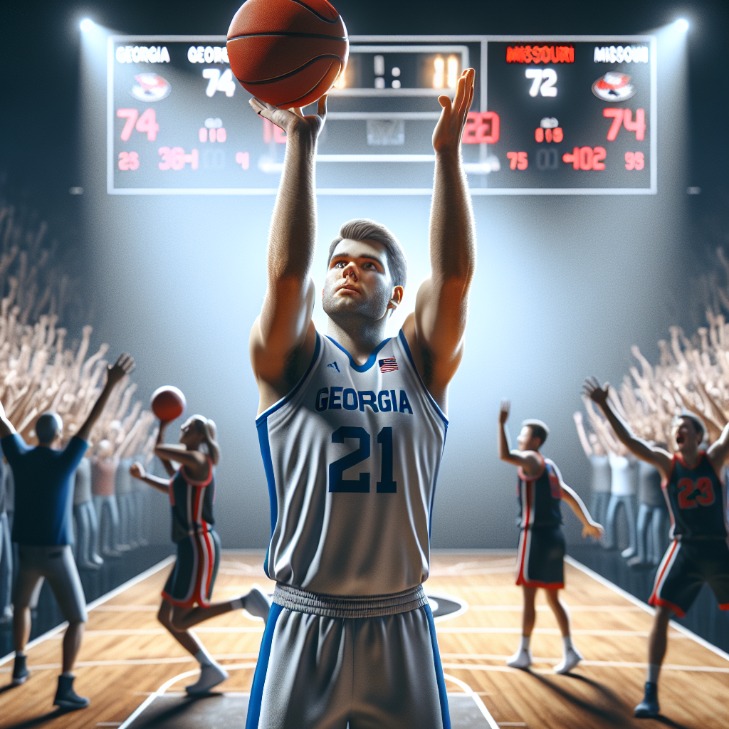 Millender's three-point play in final seconds lifts No. 21 Georgia past Missouri 74-72