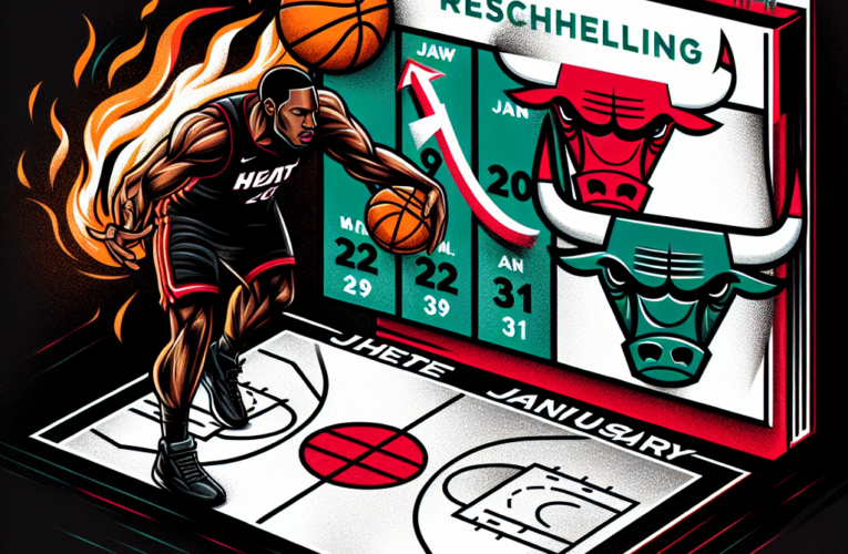 Postponed Heat, Bulls game rescheduled for Jan. 29, games scheduled that night now Jan. 31