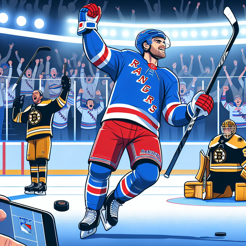 Matthew Robertson scores in OT to lift the Rangers over the Bruins 4-3