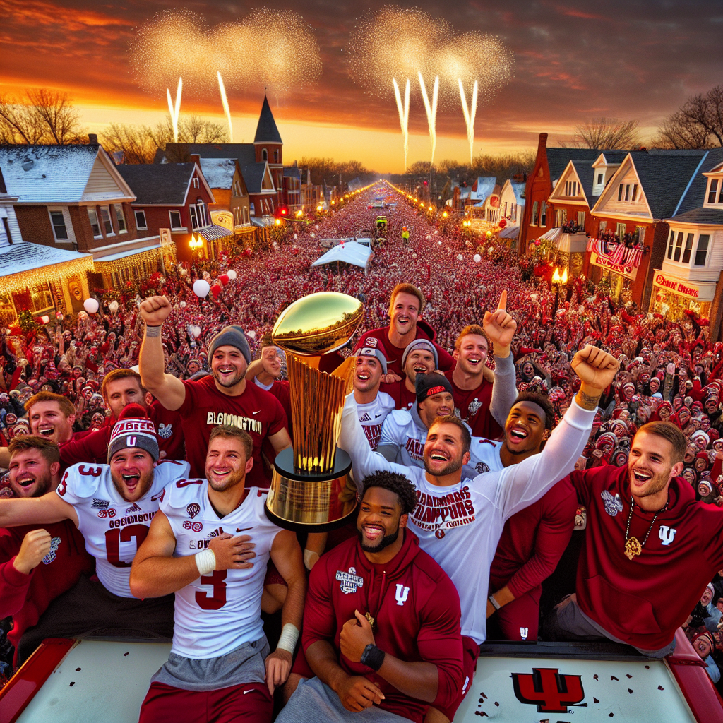 Hoosiers receive hero's welcome in return to Bloomington as football national champions