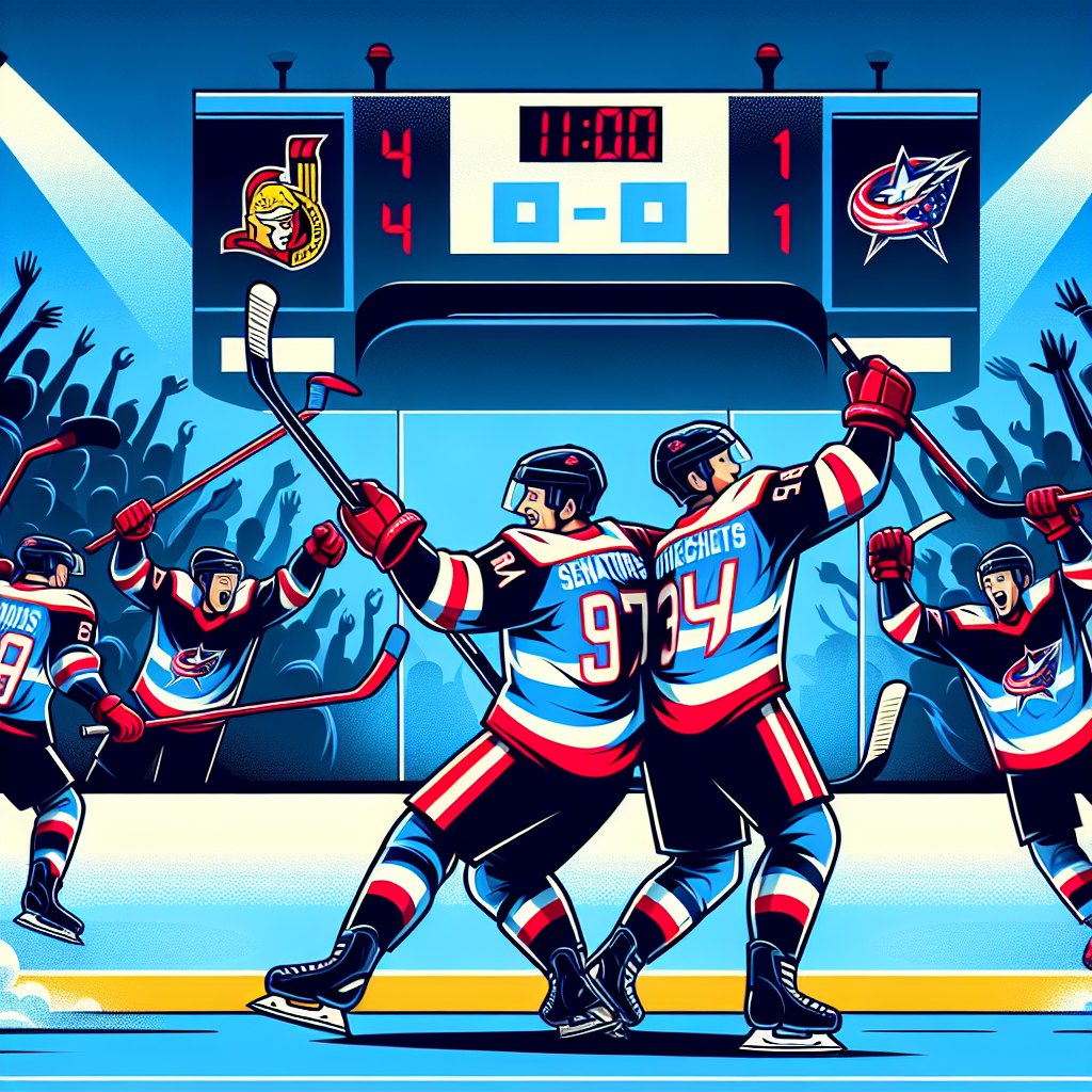 Kleven, Stutzle score early as Senators beat Blue Jackets 4-1