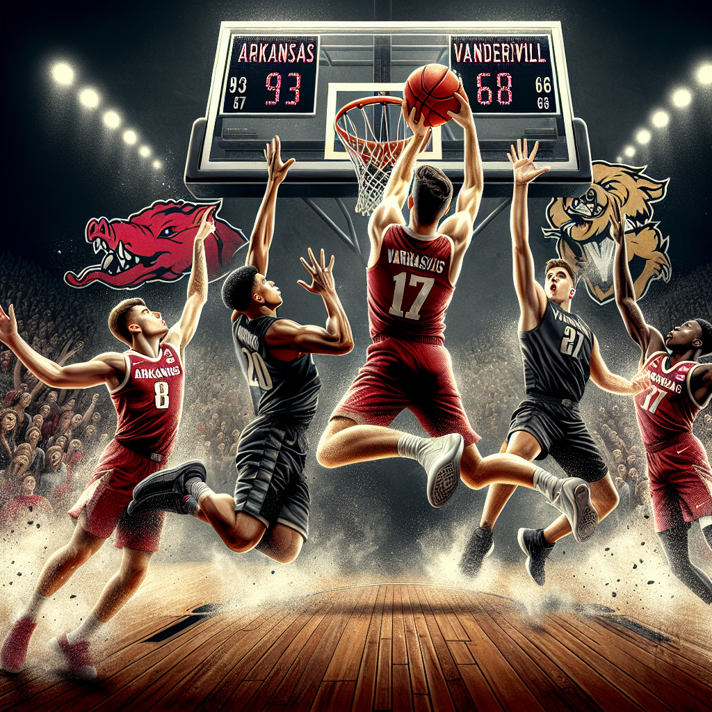 Acuff scores 17 and No. 20 Arkansas routs No. 15 Vanderbilt 93-68