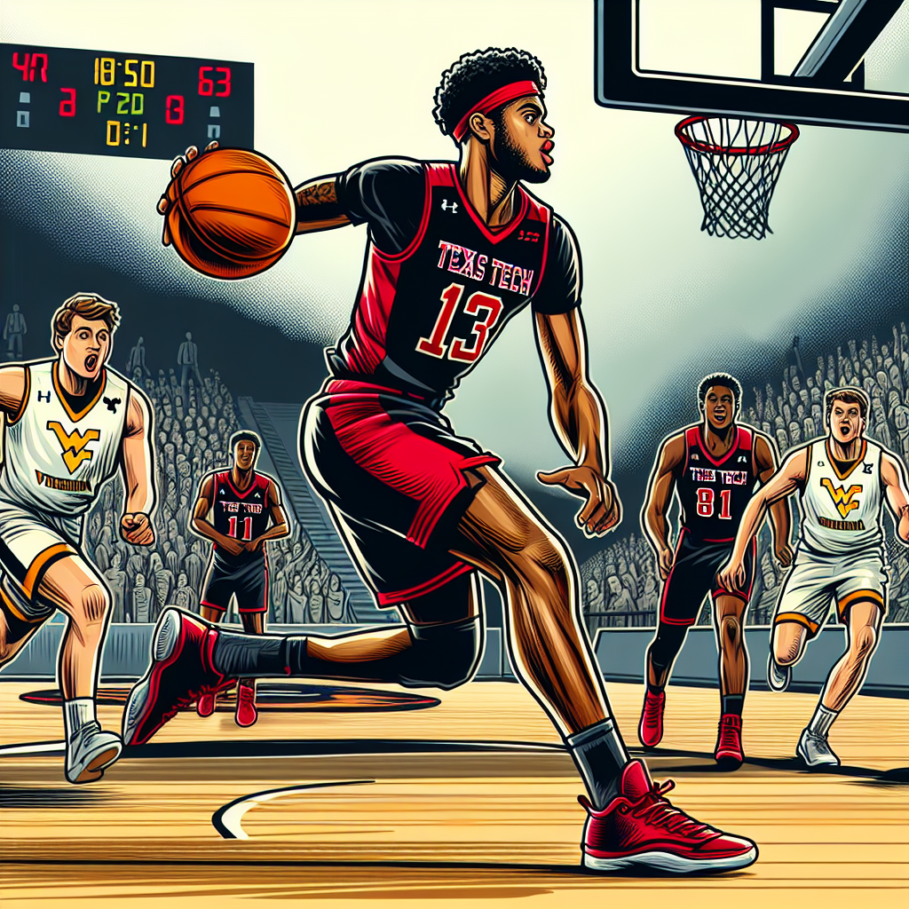 JT Toppin helps No. 13 Texas Tech break two-game losing streak with 70-63 win at West Virginia