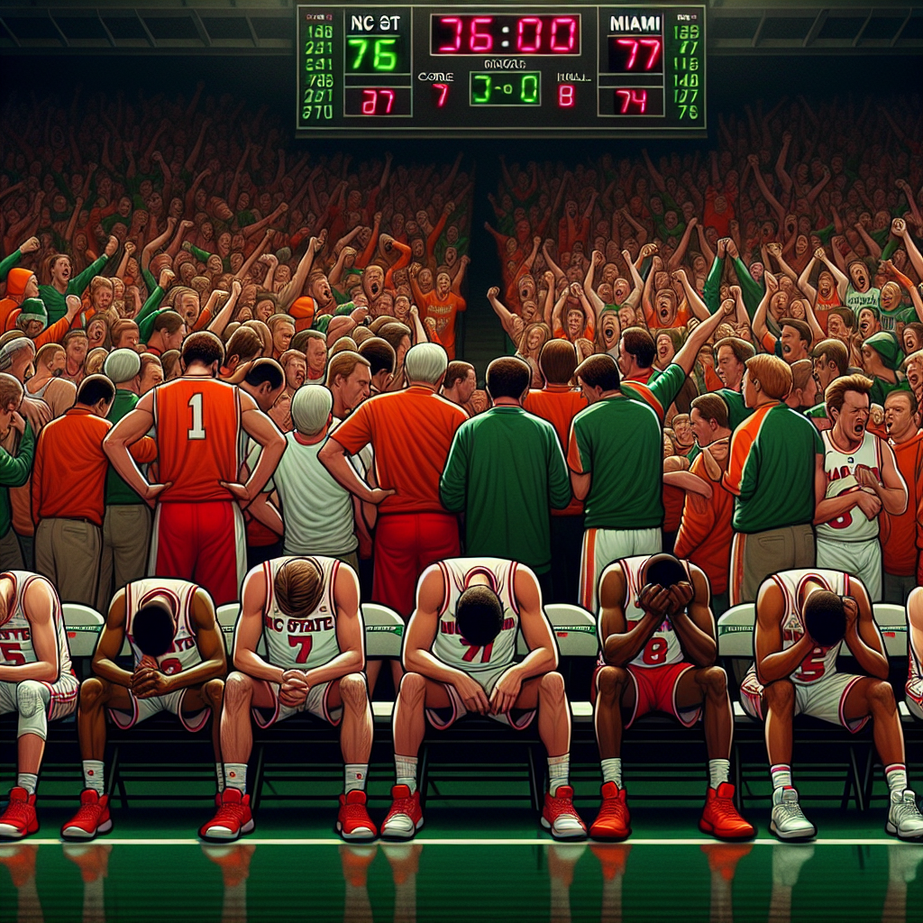 NC State Chokes and Loses to Miami, 76-77.