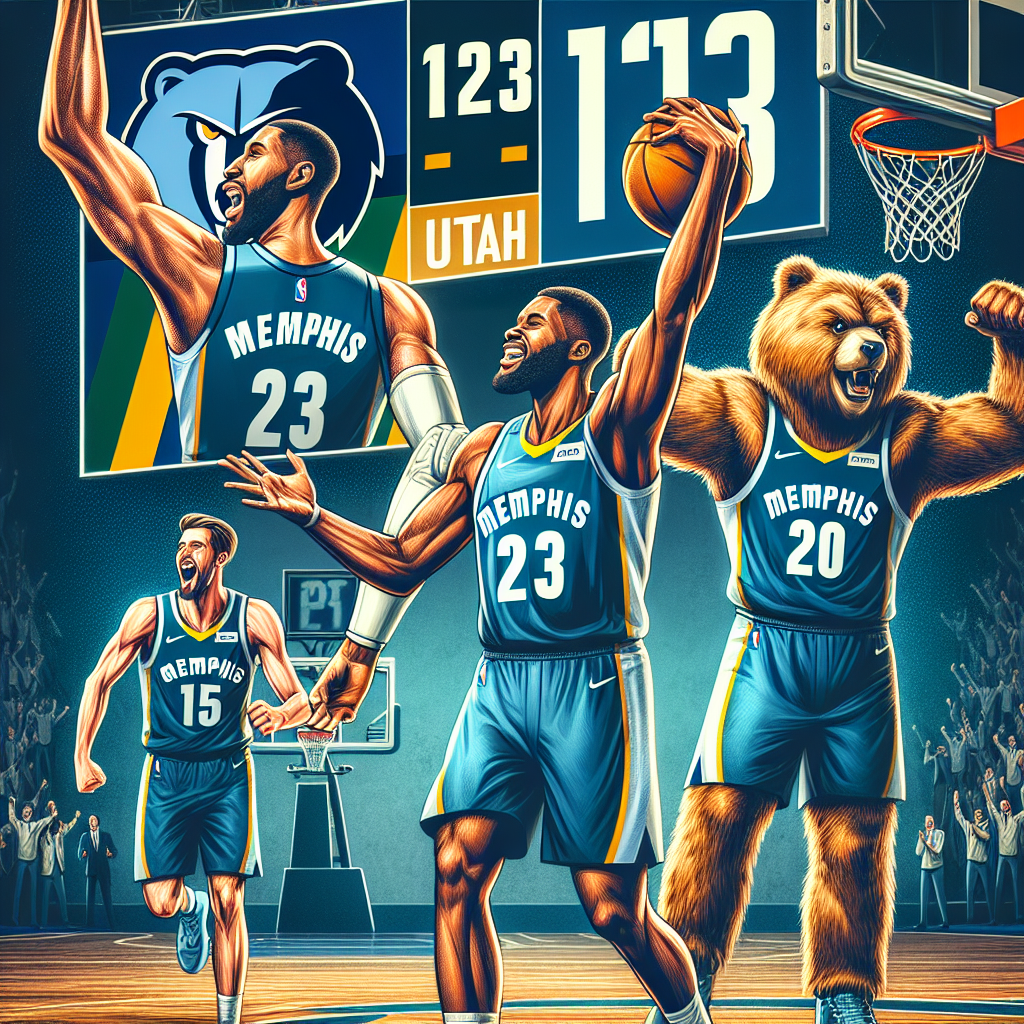 Olivier Maxence Prosper scores 23, GG Jackson adds 20 as the Grizzlies defeat Jazz 123-114