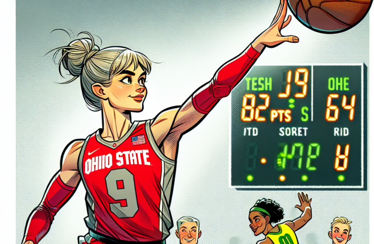 Elsa Lemmilas career-high 23 points lead No. 9 Ohio State past Oregon 80-64