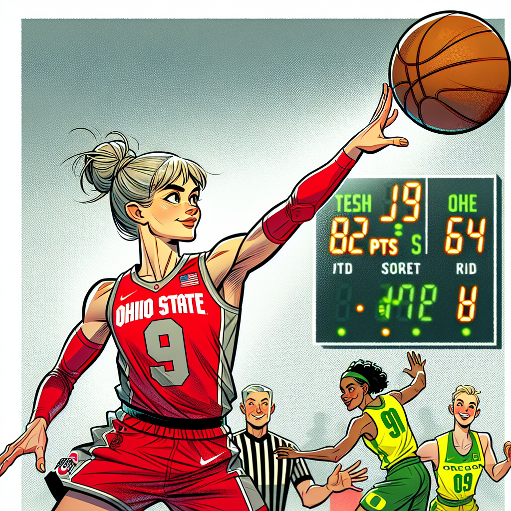 Elsa Lemmila's career-high 23 points lead No. 9 Ohio State past Oregon 80-64